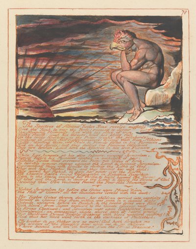 エルサレム、プレート78、... 作： William Blake